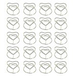 20 porte - m�mos dor�s en forme de coeur pour mariages, f�tes et ev�nements - acier au carbone durable, ...