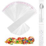 200 pièces sachets transparents bonbons, 25 x 5 cm sachet cellophane transparent, sac en plastique adhésifs, ... 200 pièces sachets transparents bonbons, 25 x 5 cm sachet cellophane transparent, sac en plastique adhésifs, ...