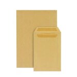 200 pochettes en papier kraft - 17, 6 x 25 cm