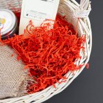 200g frisure papier dchiquet kraft rouge frisure emballage cadeau noel remplissage boite cadeau panier ...