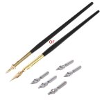 2020 nouveau calligraphie dessin dip encre plume stylo ensemble signature ecriture antique elgant cadeaux ...