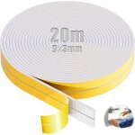20m joint mousse adhsif 9mm x 3mm bande joint porte fenetre isolation mousse adhesive pour fentre bords ...