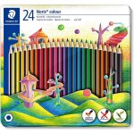 24 crayons de couleur - bo�te m�tal - staedtler noris colour