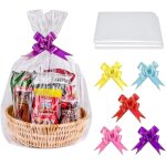 24 pices sacs clairs de panier - cadeau, 32 x 22pouces cellophane prsenter des sacs d'emballage pour ...