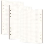 240 feuilles a5 recharge papier, papiers de recharges a5 en pointill�s 6 trous vierge feuillets mobiles ...