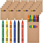 25 bo�te crayon cire, 6 couleurs mini boite de crayon de cire, boite mini crayon de couleur 150 pi�ces ...