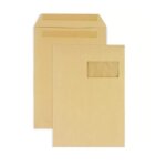 25 pochettes en papier kraft avec fen�tre - 22, 9 x 32, 4 cm