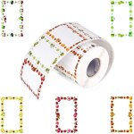 250 pices autocollant d'tiquette de fruits, confiture autocollants auto - adhsifs, etiquettes de conglateu ...
