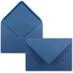 25x enveloppes c6 - couleur: bleu royal - 11, 4 x 16, 2 cm - fermeture: gomme - pour papier a4, a5, ...