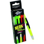 261610499 lot de 4 stylos - bille et surligneur 3 en 1 jaune fluo, vert fluo, rose fluo, orange fluo[z788] ...