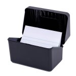 2pcs 3 * 5 pouces en plastique carte de visite cas simple recette carte de visite bo�te de rangement ...