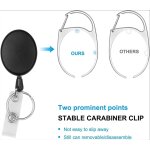 2pcs porte - badge avec et cordon r�sistant a deux fa�ons de porter pour carte de visite, carte d'�tudiants, ...