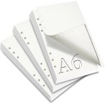 3 paquets 180 feuille a6 filofax a6 classeur a6 6 anneaux vierge feuilles mobiles recharge agenda a6 ...