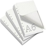3 paquets a6 classeur 6 anneaux pointillés feuilles mobiles filofax recharges pour agendas et planificateurs ... 3 paquets a6 classeur 6 anneaux pointillés feuilles mobiles filofax recharges pour agendas et planificateurs ...