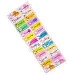 3 taille mignon lapin nom personnalis autocollants filles de bande dessine impermable etiquettes personnell ...