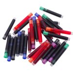 30 cartouches d'encre pour stylo plume jinhao, jeu de 6 couleurs (noir, bleu, vert pomme, vviolet, rouge ... 30 cartouches d'encre pour stylo plume jinhao, jeu de 6 couleurs (noir, bleu, vert pomme, vviolet, rouge ...