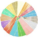 30 feuilles 10mm etiquette autocollants 15 couleurs petit rond point autocollants couleur codage etiquettes ...