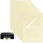 30 feuilles transparent autocollant autocollant etanche a4 blanc clear pet film etiquette autocollant ...