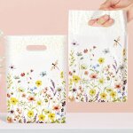 30 pi�ces sac cadeau motif fleur 25x16. 5cm sachet emballage cadeau pour f�te anniversaire enfant