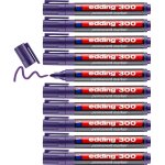 300 marqueur permanent - violet - 10 stylos - pointe ronde 1, 5 - 3 mm - sche vite, rsiste a l'eau ...