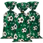 30pcs sacs cadeau sachet plastique motif football pour bonbons biscuits fourniture de fte anniversaire ...