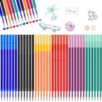30x mines de rechange effaables, compatible avec legmi, pointe 0, 5 mm, hauteur 11cm, bleu, noir, rouge, ...