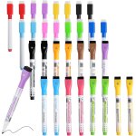 32 pices feutre tableau blanc effacable, 10 couleurs de marqueur tableau blanc effacable, plastique ...