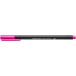 334 - 20 ve triplus fineliner bote de 10 stylo - feutres forme ergonomique triangulaire magenta