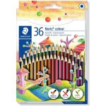 36 crayons de couleur - fabriqués en bois recyclé - staedtler - noris colour 185 36 crayons de couleur - fabriqués en bois recyclé - staedtler - noris colour 185