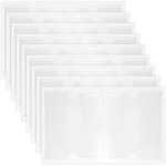 36 pi�ces 10 x 6 cm pochettes adh�sives transparentes pour etiquettes, carte de visite autocollante, ...