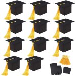 36 pices coiffe de diplm boites cadeau, bote de dcoration de chapeau de doctorat casquette de clibataire ...