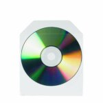 3l lot de 100 pochettes cd avec rabat non - adh�sif