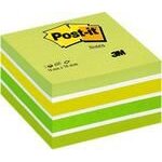 3m post - it bloc cube, vert pastel, 76 x 76 mm