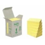 3m post - it notes adhsives recycling notes, 38 x 51 mm, jaune