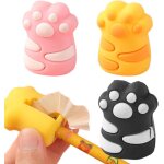 3pcs taille - crayon manuel taille crayon avec reservoir, taille - crayon mignon patte de chat, taille ...