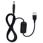 4. 3ft usb 5v a dc 12v convertisseur el�vateur de tension convertisseur c�ble d'alimentation, pour cam�ra, ...