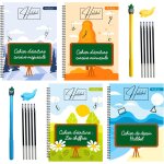 4 cahiers ecriture magique calligraphie enfant fran�ais - reutilisable (maternelle, cp, ce1, ce2), apprentissa ...