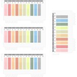 4 feuilles 800pcs onglets adh�sifs, post it marque page, marque page collant, onglets autocollants onglets ...