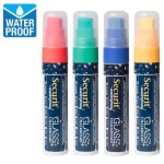 4 feutres craie couleur waterproof 2, 7 rouge, vert, bleu et jaune