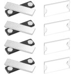 4 pcs badges personnalisables aimants avec puissants aimants au nodyme
