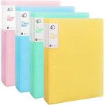 4 pièces livre d'affichage a4 pp avec 40 pochettes transparentes, a4 reliure protège - documents, livre ... 4 pièces livre d'affichage a4 pp avec 40 pochettes transparentes, a4 reliure protège - documents, livre ...