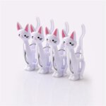 4 pices mignon chat en plastique clips blanchisserie suspendus vtements epingles mnage etendoirs plage ...