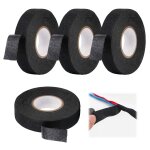 4 pi�ces ruban adh�sif isolant noir, ruban isolant electrique autocollant noir electricien, ruban chiffon ...