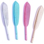 4 pices stylo a encre gel kawaii stylos fantaisie forme de plume stylos a gel stylo a bille rtro pour ...