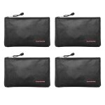 4 sacs de documents ignifugs pour argent. sac d'argent en silicone rsistant au feu et a l'eau, anti ...