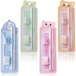 4 set fourniture scolaire kawaii, inclus crayons, gomme, r�gle et taille - crayon, cadeau de rentr�e ...