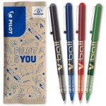 4 v - ball 07 rollerball pens - liquid ink for smooth and accurate writing - quick drying - black, blue, ...