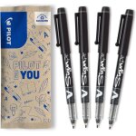 4 v - sign pen - feutre d'criture a encre liquide pour un trac fluide - schage instantan - noir - ...