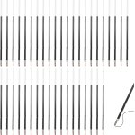 40 pcs recharges pour stylos bille en bleu, recharge de stylo gel rtractable, pointe ogive, waterman, ...