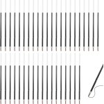 40 pcs recharges pour stylos bille en bleu, recharge de stylo gel rtractable, pointe ogive, waterman, ...